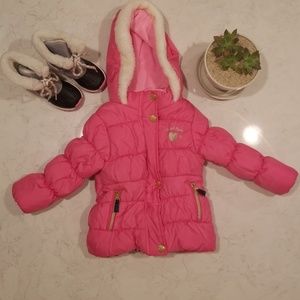 Osh Kosh pink coat  - 2T